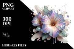 Glossy Morning Glory PNG Product Image 3