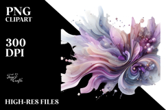 Abstract Lavender ,High-Res PNG Product Image 2