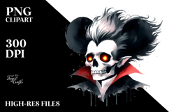 Simplistic Vampire Skull,High-Res PNG Product Image 2