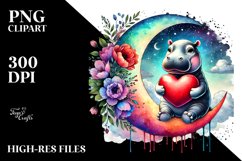 Cow with Heart, PNG Product Image 2