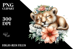 Whimsical Baby Lion PNG Product Image 2