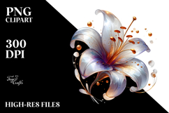 Abstract Lily PNG Product Image 2