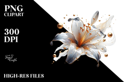 Abstract Lily PNG Product Image 2