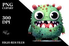 Funny Simple Monster, Transparent PNG Product Image 2
