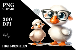 Funny Goose Lamb With es | Clipart Product Image 2