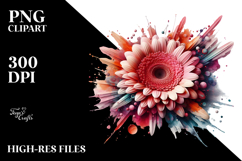 Watercolor Gerbera, Transparent PNG Product Image 2