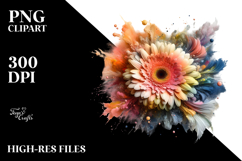 Watercolor Gerbera, Transparent PNG Product Image 2
