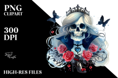 Simple Cinderella Skull,High-Res PNG Product Image 2