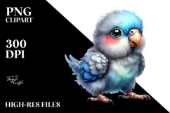 Cute Baby Parrot, Transparent PNG Product Image 2