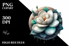 Gardenia Wood Watercolor Splash Product Image 1