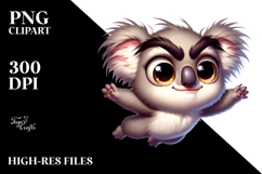 Cute Cartoon Koala PNG Product Image 2