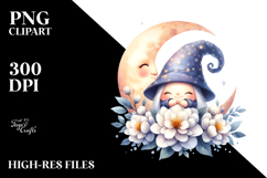 Cute Gnome with Big Hat, Transparent PNG Product Image 2