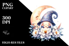 Cute Gnome with Big Hat, Transparent PNG Product Image 2