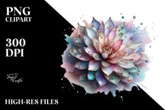 Shiny Dahlia with -Like Material PNG Product Image 3