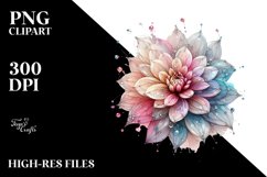 Shiny Dahlia with -Like Material PNG Product Image 1