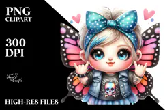 Energetic Baby Butterfly PNG Product Image 2
