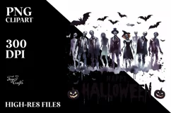 Simple Halloween Zombie, Transparent PNG Product Image 1