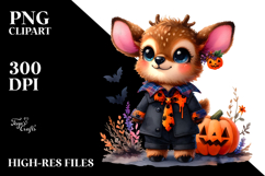 Dressed Halloween Elk Clipart Product Image 2