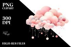 Wimsical Simple Smiling Cloud PNG Product Image 2