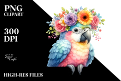 Cute Cartoon-Style Macaw PNG Product Image 2