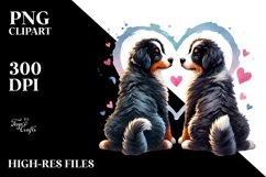 Bernese Mountain Dog Double Tail Heart PNG Product Image 2