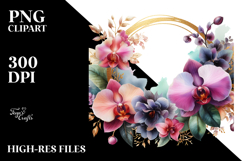 Colorful Abstract Horizontal Frame Orchid Product Image 2