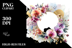 Colorful Abstract Horizontal Frame Orchid Product Image 2
