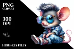 Revolting Baby Mouse with Jeans PNG Product Image 3