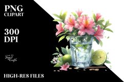 Azalea White Background | Sublimation, Clipart Product Image 3