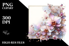 Shiny Orchid -like Abstract, 20 oz Tumbler PNG Product Image 2