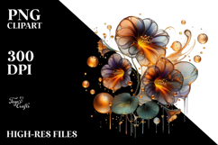 Abstract Nasturtium PNG Product Image 2