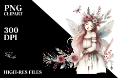 Cute Boho Fairy, Transparent PNG Product Image 2