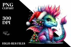 Vibrant Dragon with Punk Haircut PNG Product Image 2