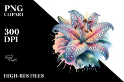 Detailed Lily Diamonds,High-Res PNG Product Image 2