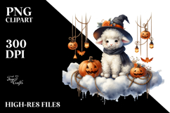 Watercolor Lamb for Halloween Product Image 2