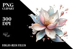Pastel -like Magnolia, Sublimation PNG Product Image 2