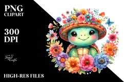 Smiling Baby Turtle | Sublimation | Clipart Product Image 3