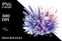 Glossy Lavender ,High-Res PNG Product Image 2