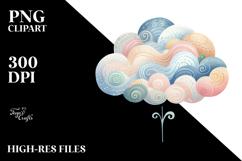 Simple Cloud, Transparent PNG Product Image 2