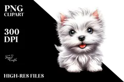 Digital Painting Baby West Highland White Terrier Product Image 2
