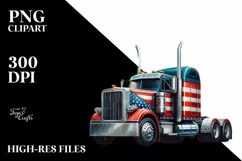 Joyful Fireworks with USA Flag | Sublimation Clipart Product Image 1