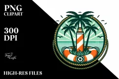 Vintage Island Beachbuoy | Clipart Product Image 3