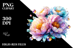 Shiny Peonies,High-Res PNG Product Image 2