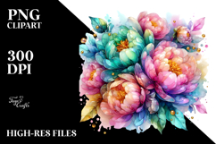 Shiny Peonies,High-Res PNG Product Image 2
