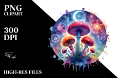 Vibrant Mushroom Tarot PNG Product Image 2