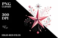 Very Simple Pinkish Star PNG Product Image 2