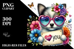 Puppy Holding Sign PNG Product Image 2