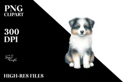 Border Collie with Christmas Gifts PNG Product Image 2