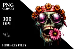 Funny Sunglasses Demon, Artistic PNG Product Image 2