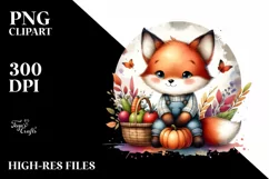 Colorful Baby Fox | Watercolor | Basket Product Image 3